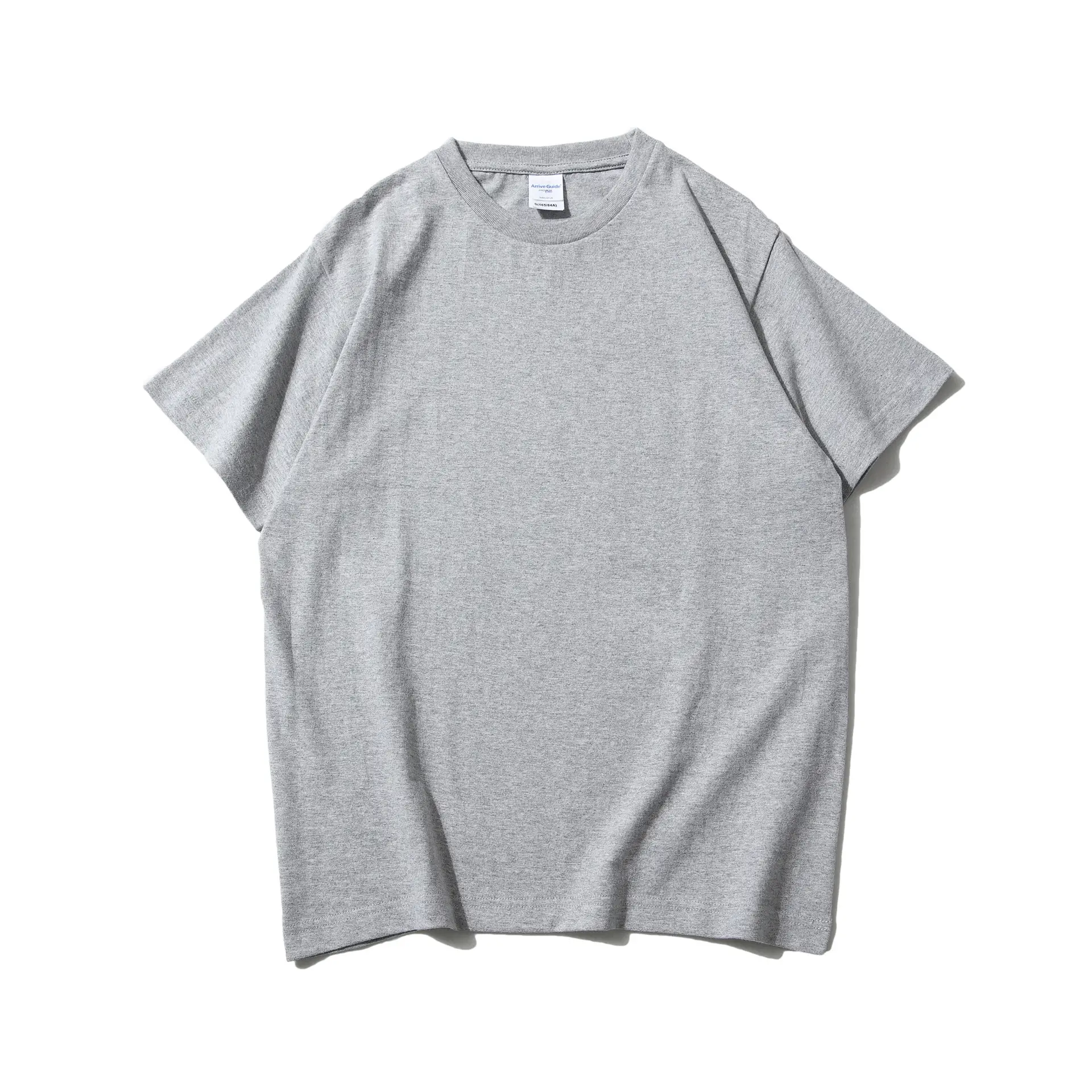 Men Cotton Short Sleeve T-Shirt Grey Crewneck - Image 4