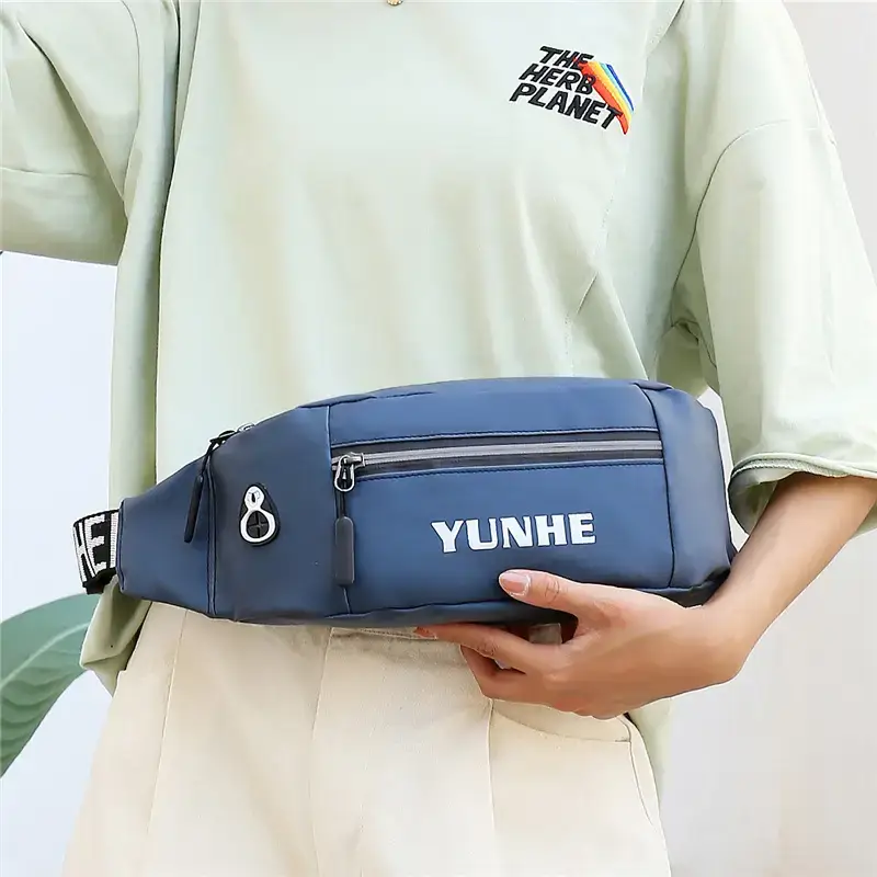 Oxford Cloth Waist Bag with Trendy Letter Band - Image 6