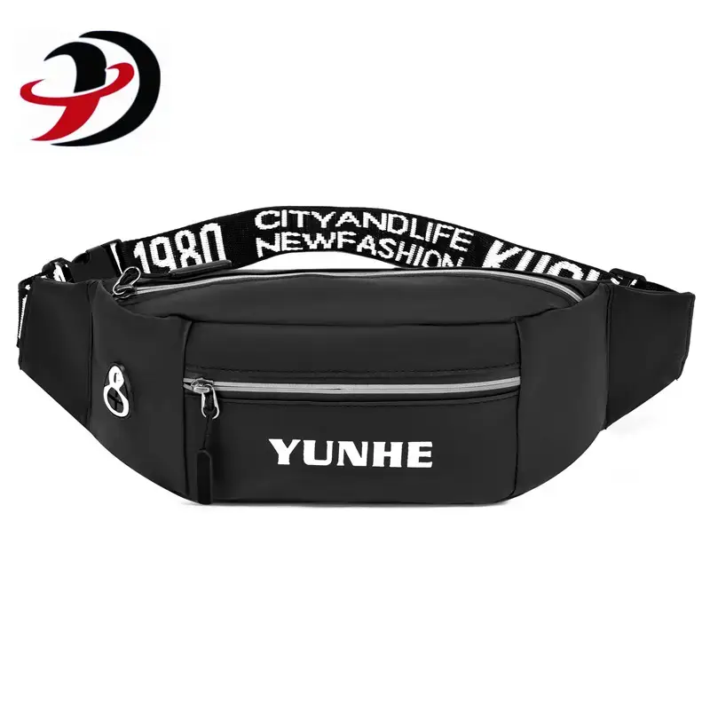 Oxford Cloth Waist Bag with Trendy Letter Band - Image 2