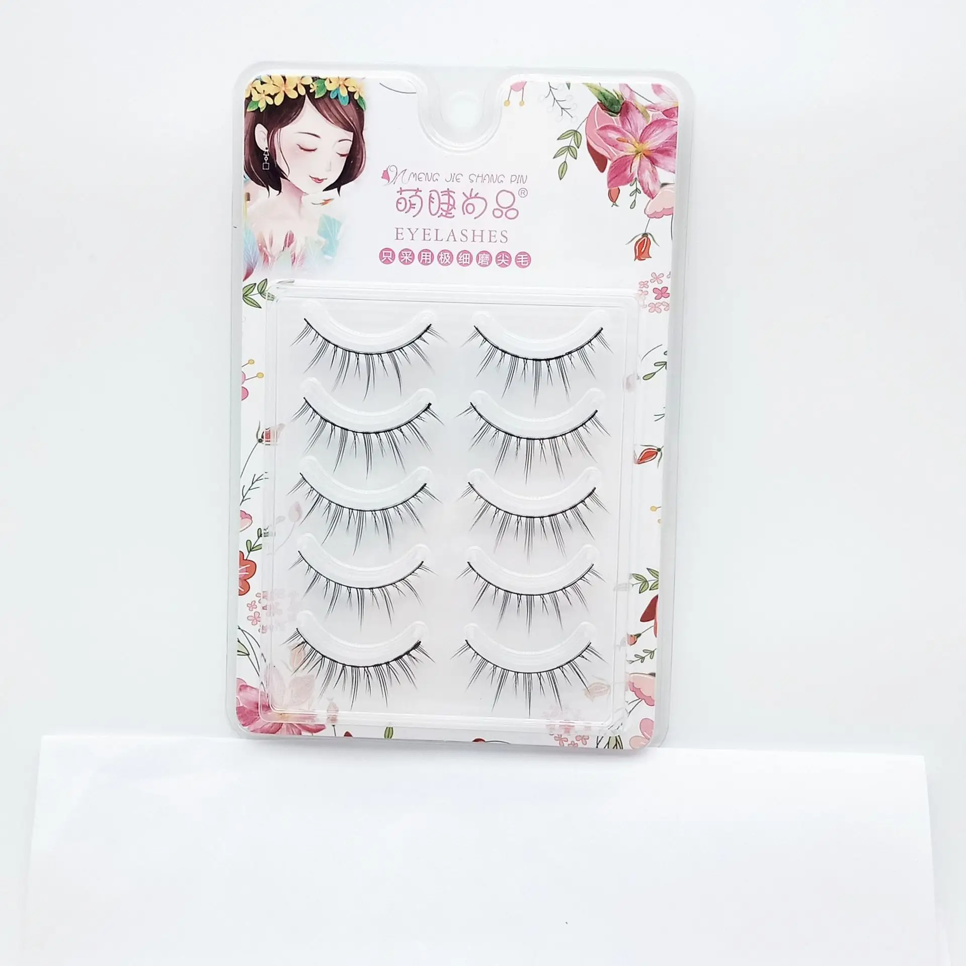 False Eyelashes for Women - Natural Makeup Swallowtail Design - Image 2