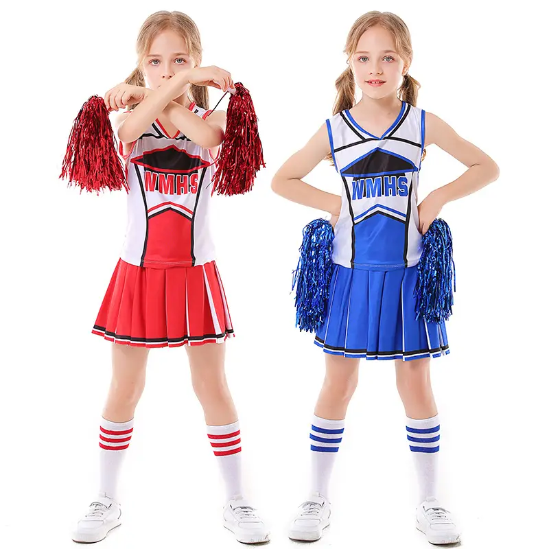 Red Football Baby Cheerleader Costume with Socks