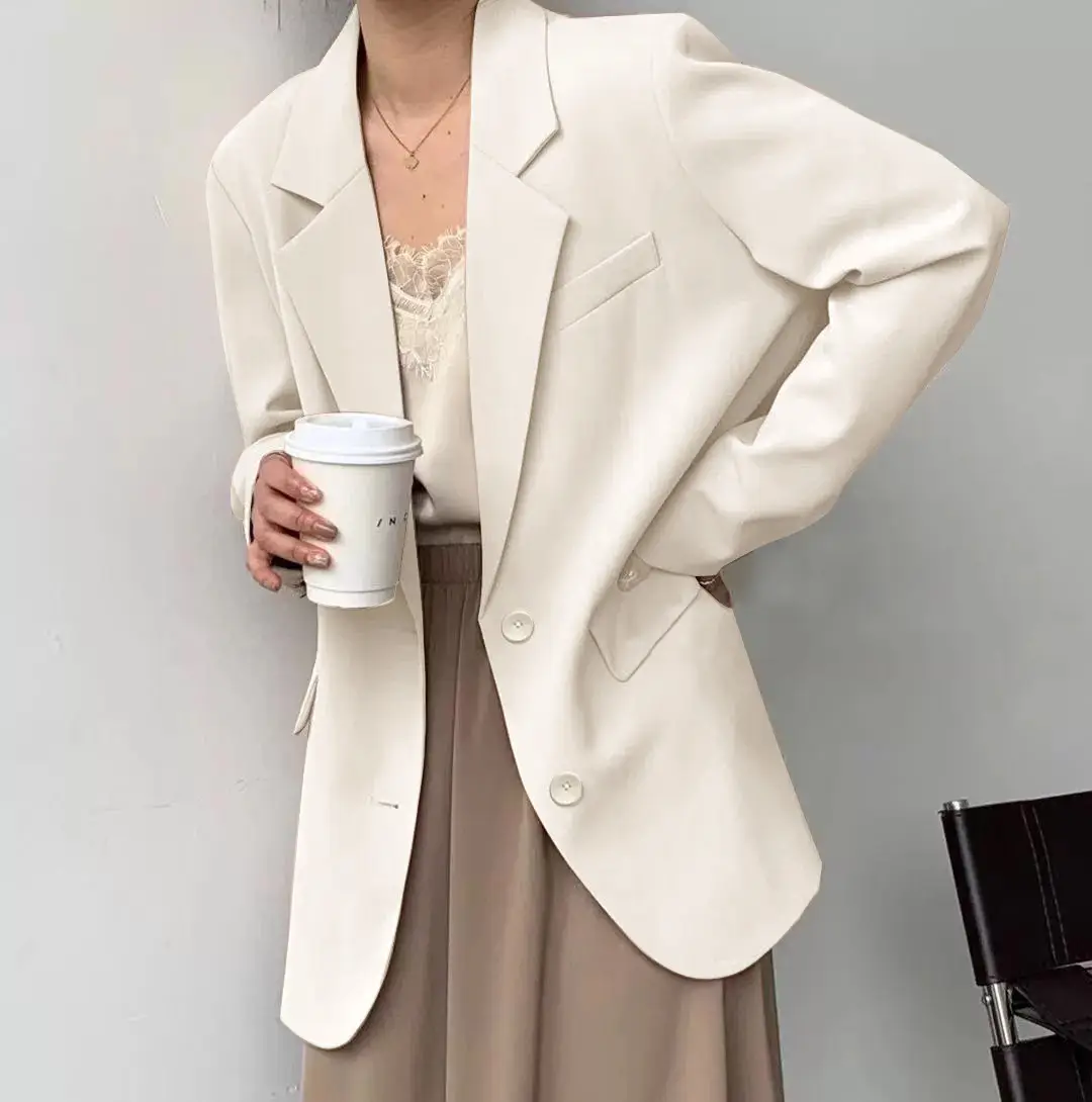 Women's White Blazer with Unique Design 2026 - Image 10