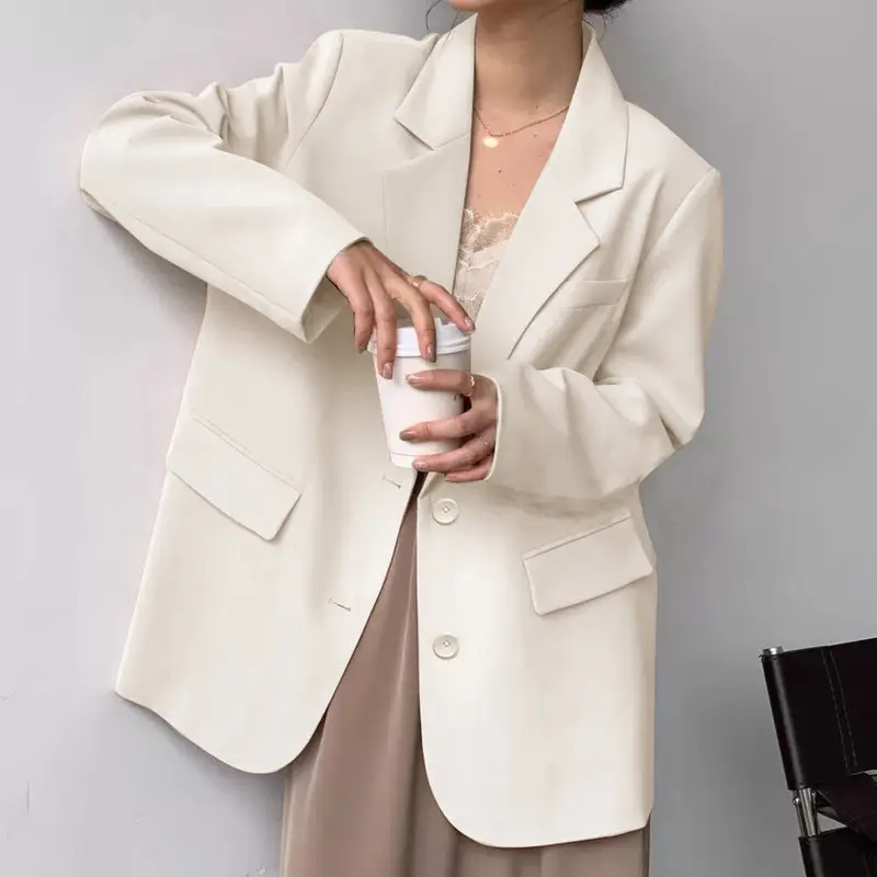 Women's White Blazer with Unique Design 2026 - Image 5