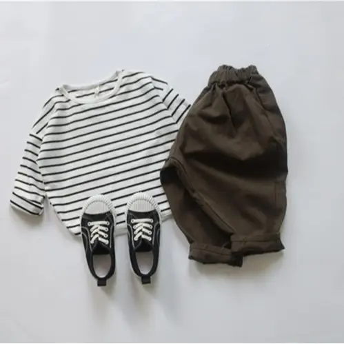 2026 Spring Kids Striped Base Layer T-Shirt Loose Cotton - Image 6