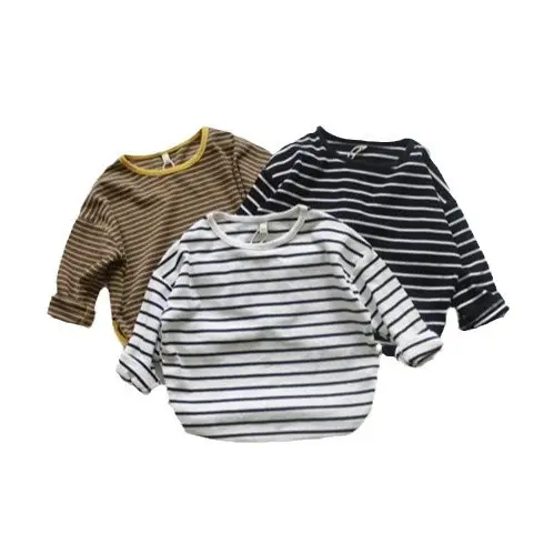 2026 Spring Kids Striped Base Layer T-Shirt Loose Cotton - Image 8