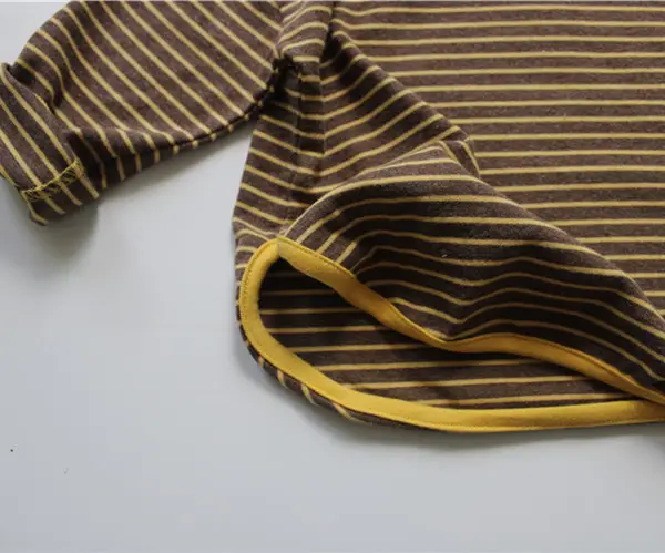 2026 Spring Kids Striped Base Layer T-Shirt Loose Cotton — feature 11
