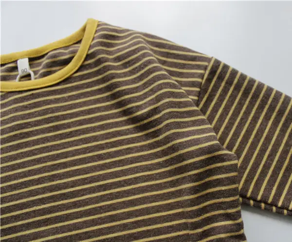 2026 Spring Kids Striped Base Layer T-Shirt Loose Cotton — feature 12