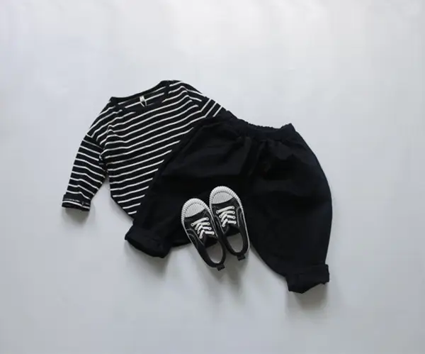 2026 Spring Kids Striped Base Layer T-Shirt Loose Cotton — feature 6