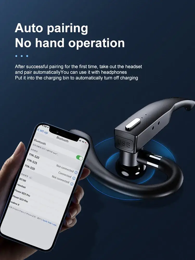 Wireless Hanging Earphones Bluetooth 5.3 Waterproof Sports Use — feature 14