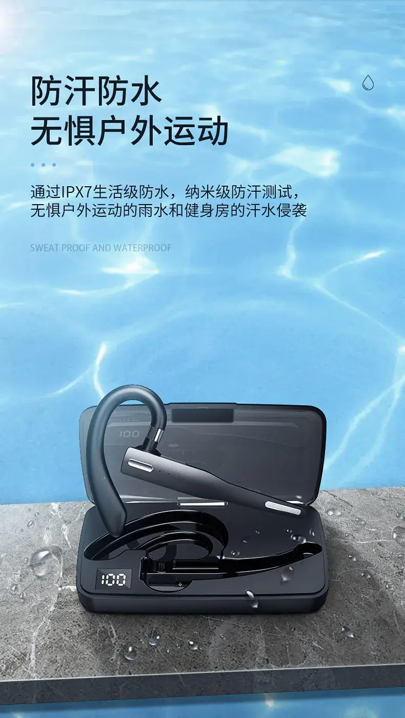 Wireless Hanging Earphones Bluetooth 5.3 Waterproof Sports Use — feature 25