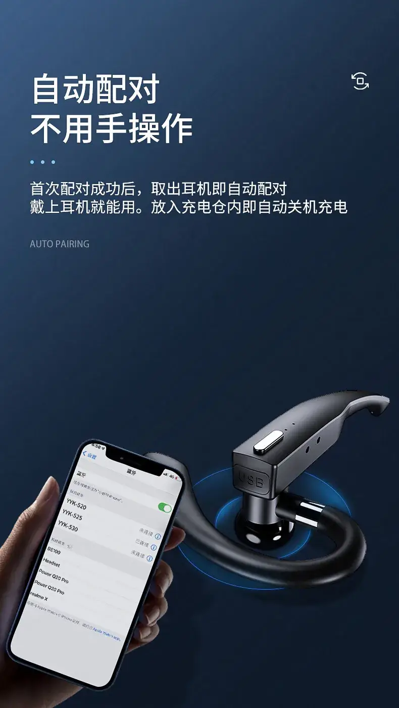 Wireless Hanging Earphones Bluetooth 5.3 Waterproof Sports Use — feature 26