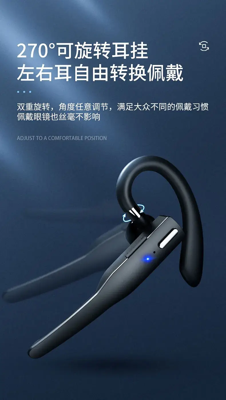 Wireless Hanging Earphones Bluetooth 5.3 Waterproof Sports Use — feature 27