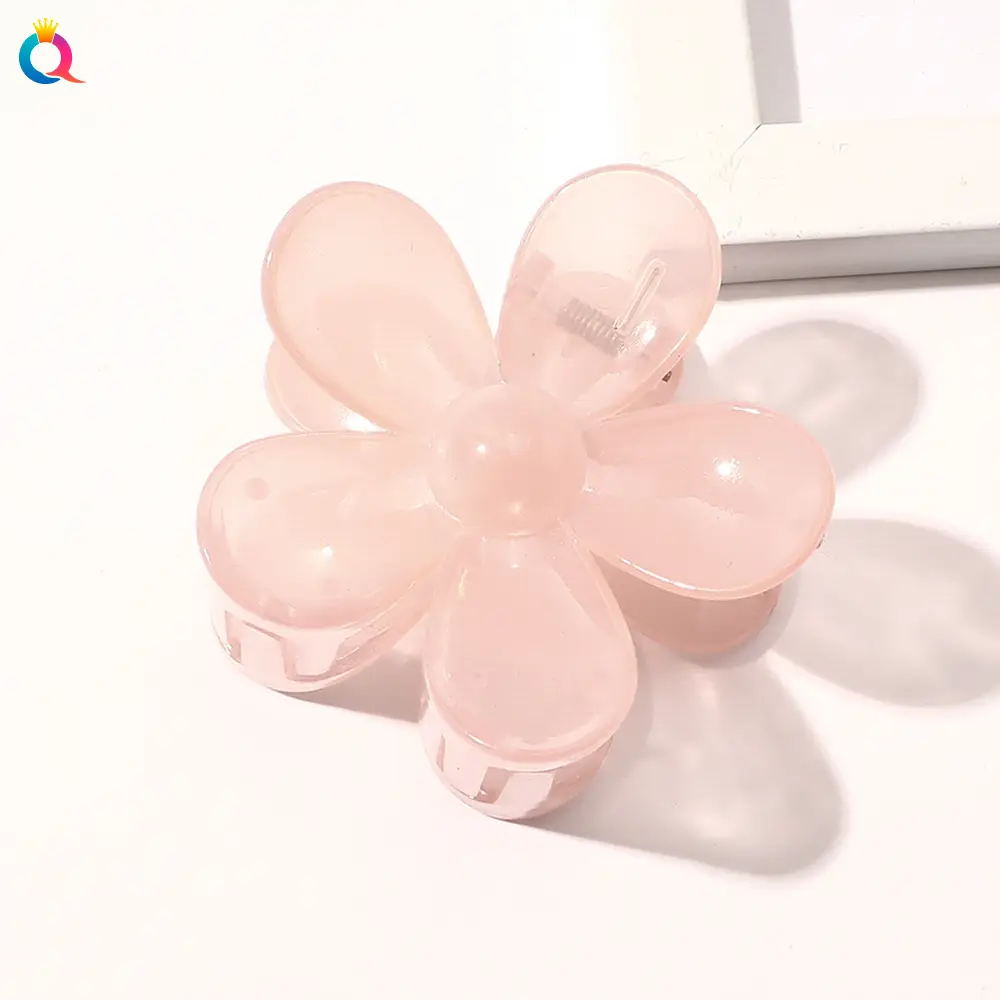 Transparent Jelly Hairpin-Flower Gouache
