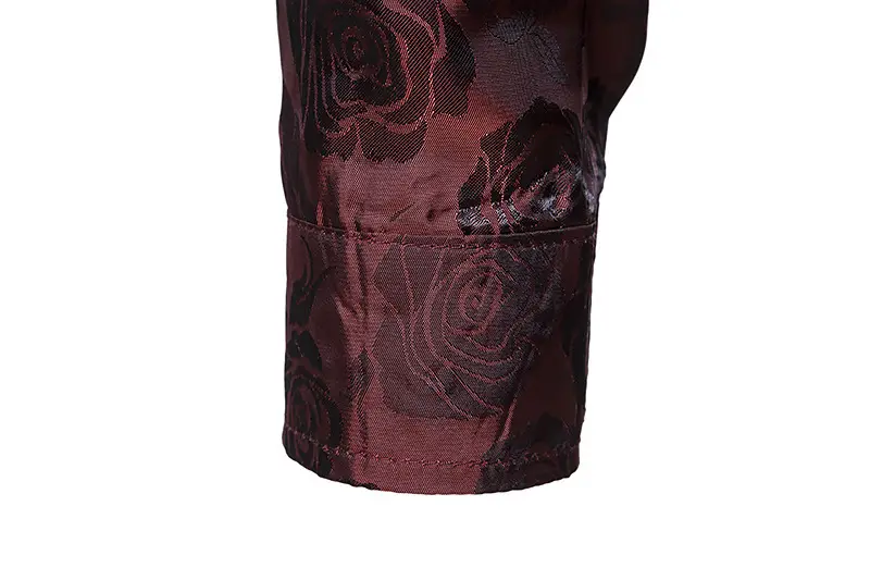 Men's Long Sleeve Rose Printed Shirt 2021 Winter — feature 18