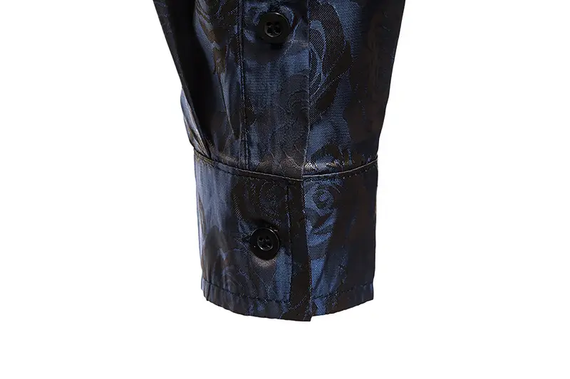 Men's Long Sleeve Rose Printed Shirt 2021 Winter — feature 35