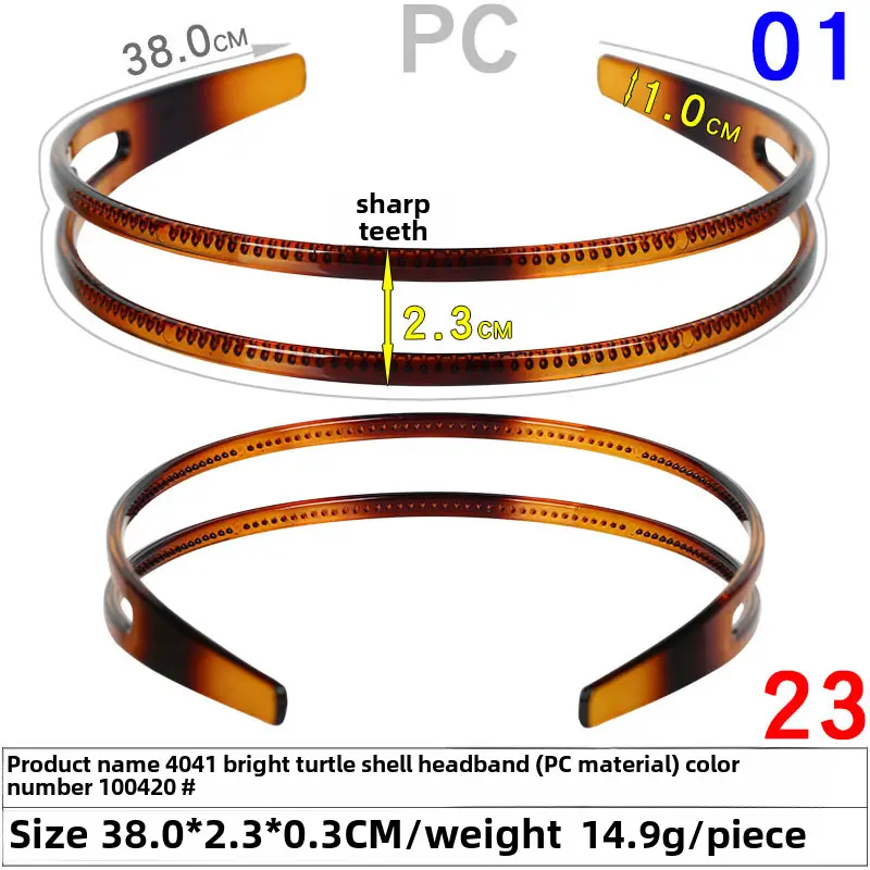 PC Material Retro Hair Hoop 23cm Wash Face Broken Hair Disc Accessories - Image 2