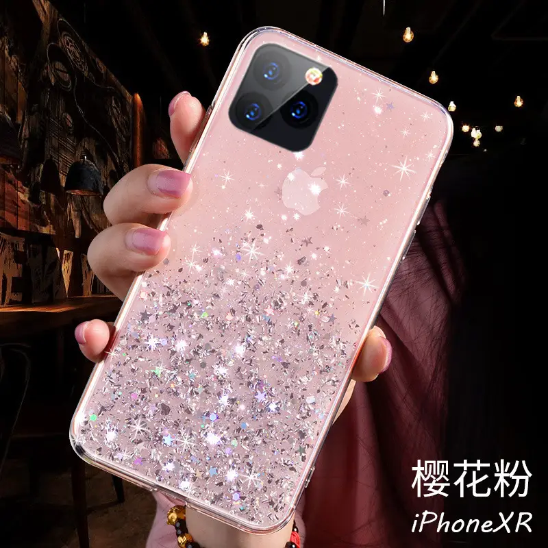 Apple 17Promax 16 1514 Mobile Phone Case Transparent Glitter Starry Sky - Image 10