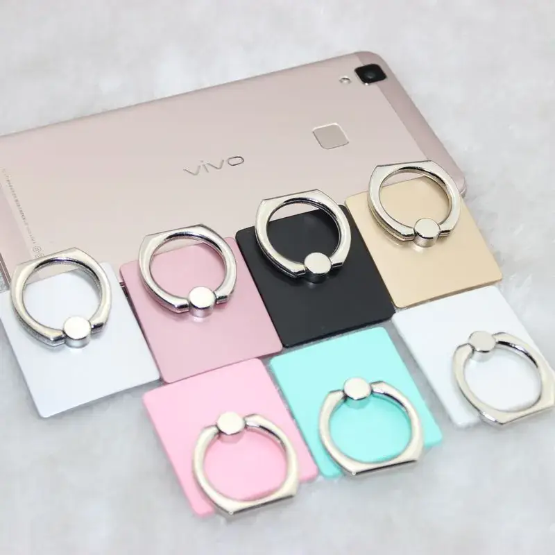 Square Phone Ring Buckle Bracket Gift Logo - Image 4