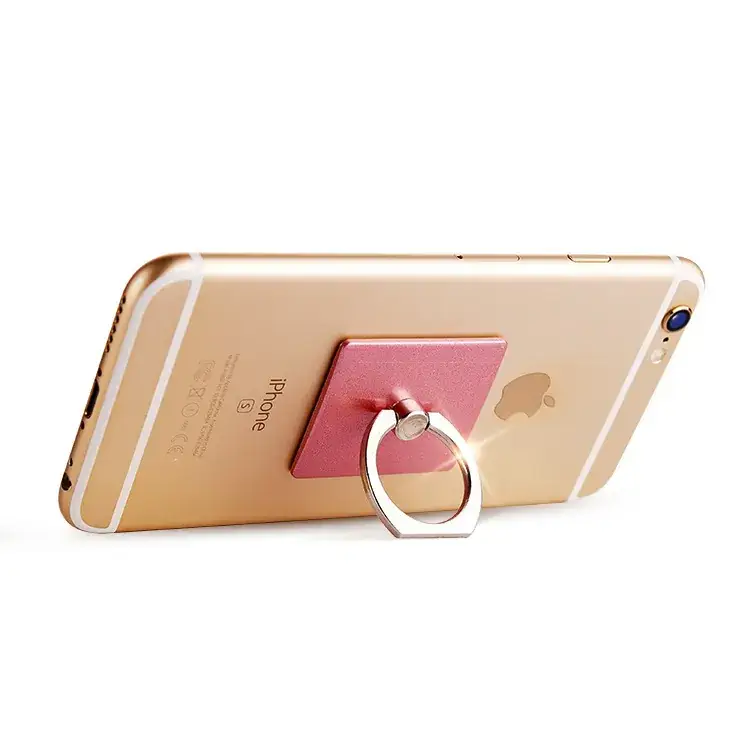 Square Phone Ring Buckle Bracket Gift Logo - Image 5