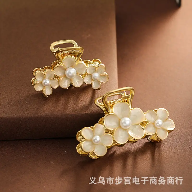 Electroplated Flower Hairpin Clip for Women - Image 8