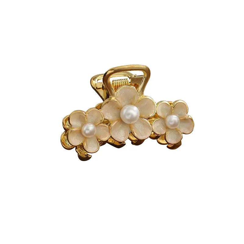 Electroplated Flower Hairpin Clip for Women - Image 11