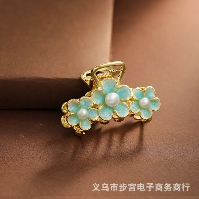 Electroplated Flower Hairpin Clip for Women - Image 5
