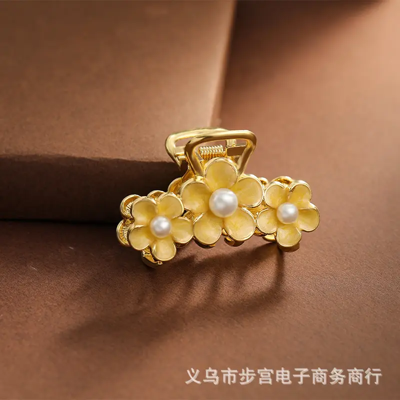 Electroplated Flower Hairpin Clip for Women - Image 6