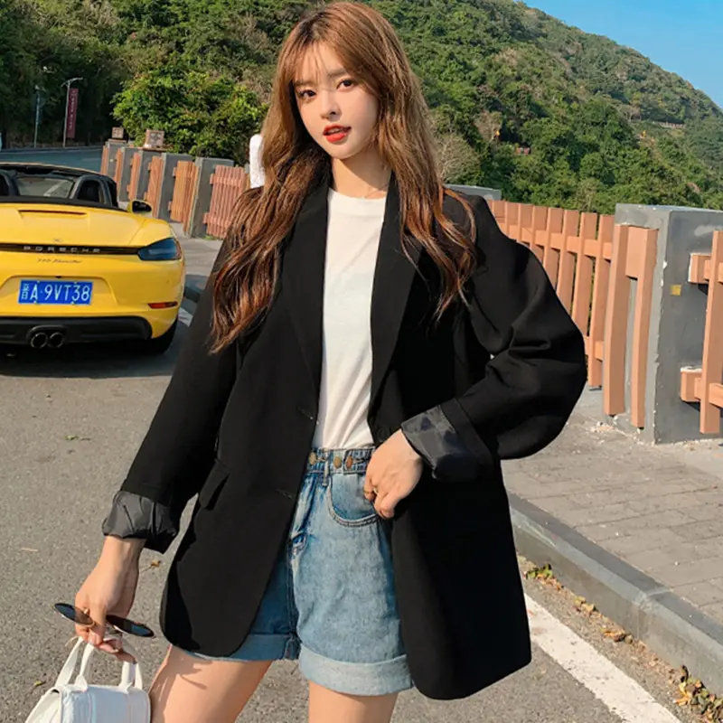 Women's Black Blazer Jacket Autumn Style Slimming 2026 - Image 7
