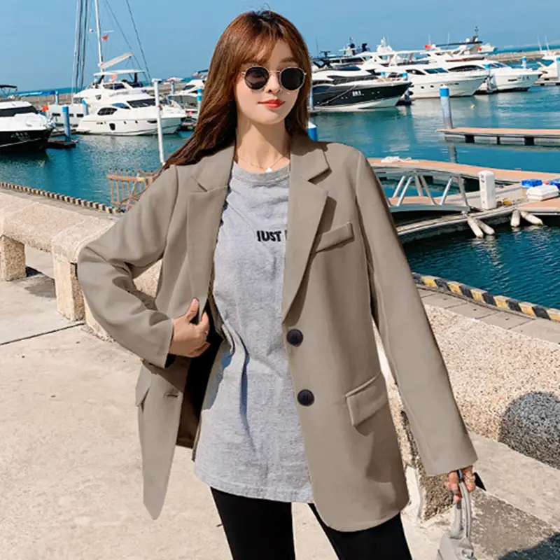 Women's Black Blazer Jacket Autumn Style Slimming 2026 - Image 2