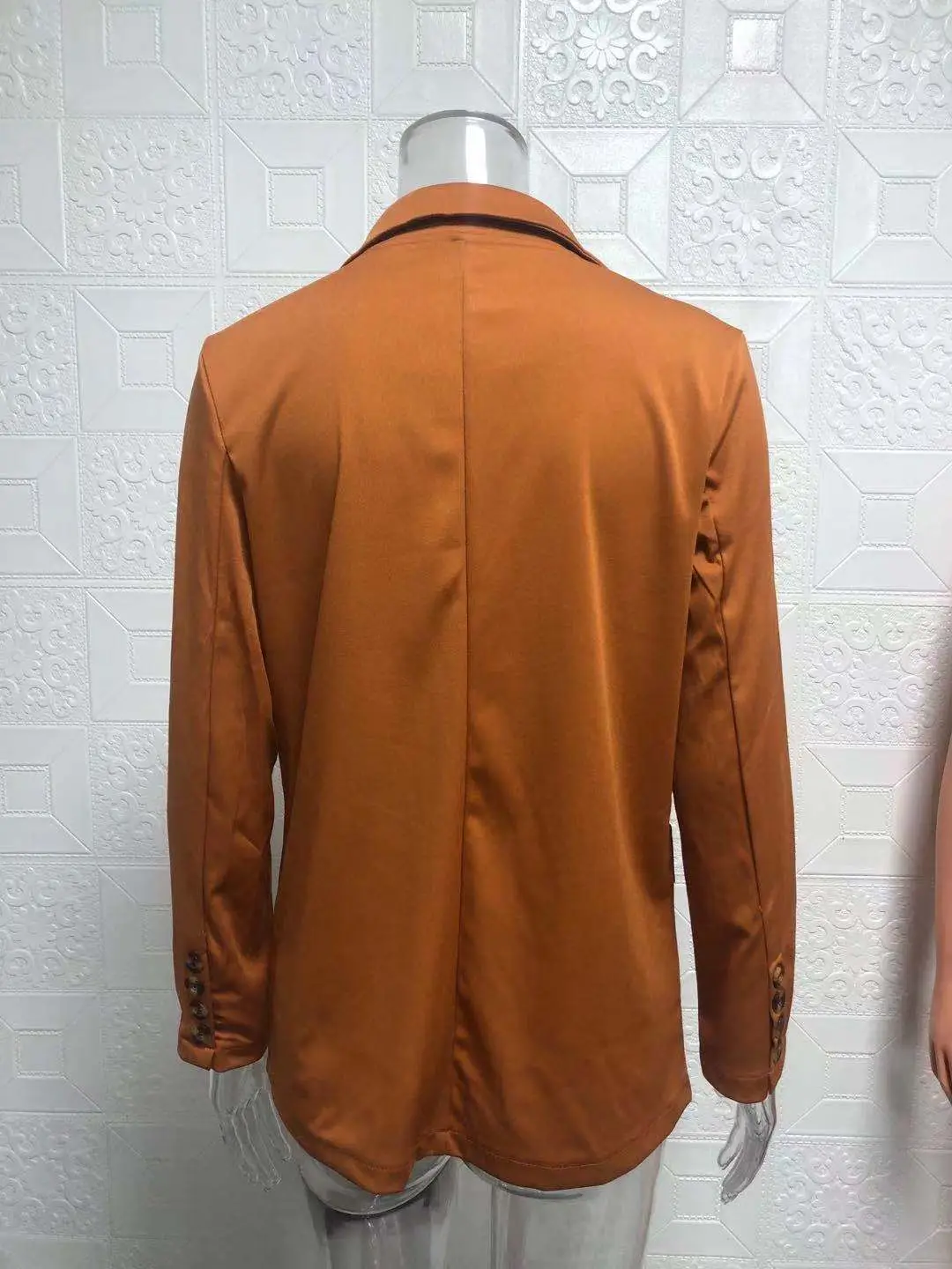 2024 Women's Pink Slim Fit Lapel Blazer Suit — feature 13