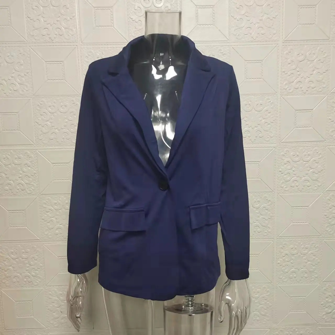 2024 Women's Pink Slim Fit Lapel Blazer Suit — feature 14