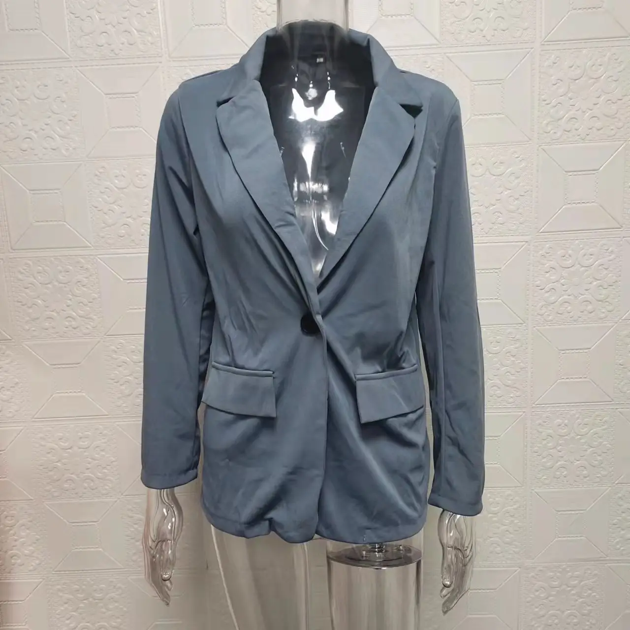 2024 Women's Pink Slim Fit Lapel Blazer Suit — feature 23