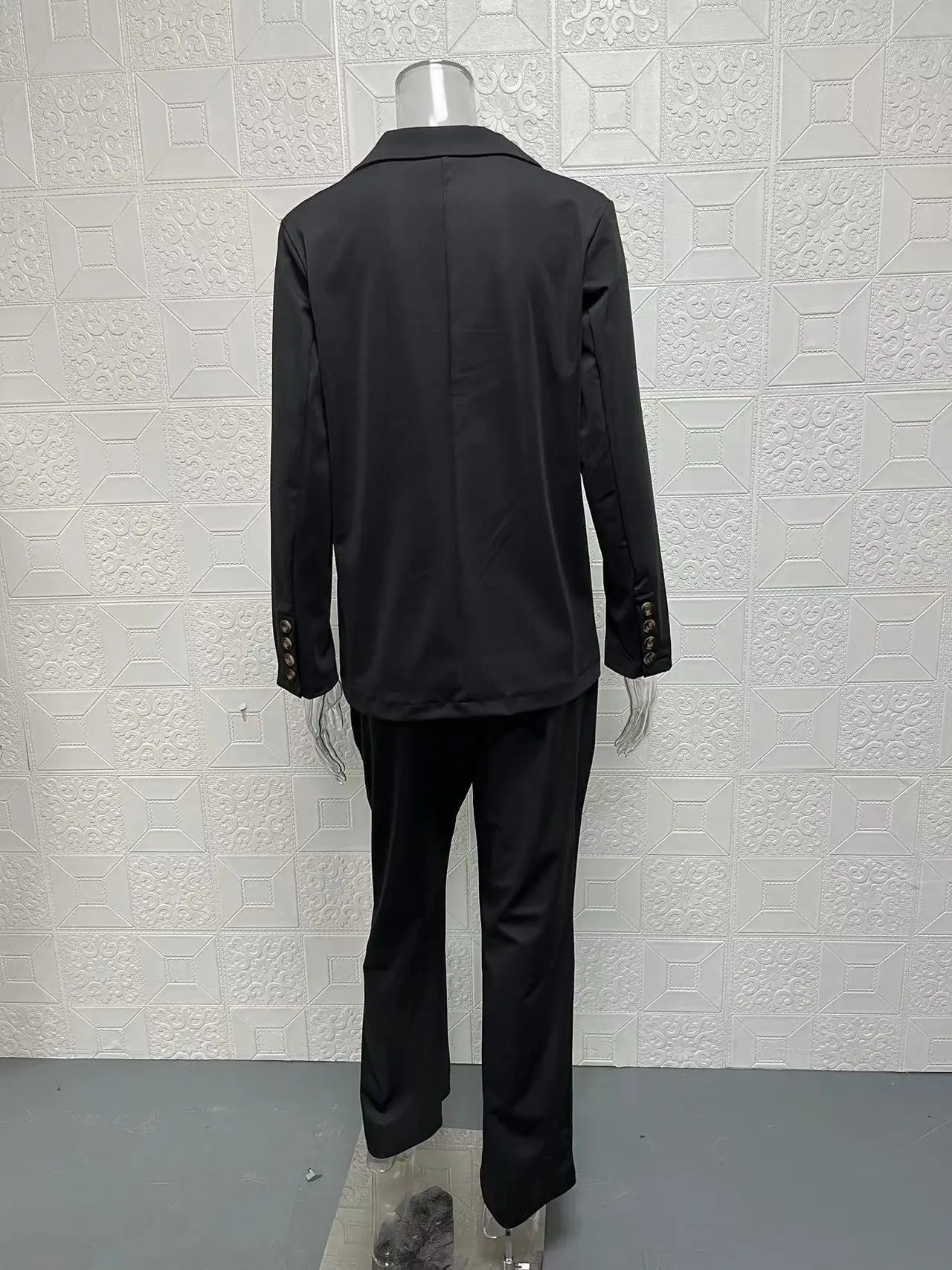 2024 Women's Pink Slim Fit Lapel Blazer Suit — feature 7