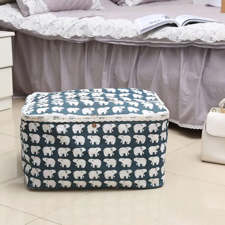 Large Winter Quilt Storage Bag with Zipper & PE Layer — feature 12