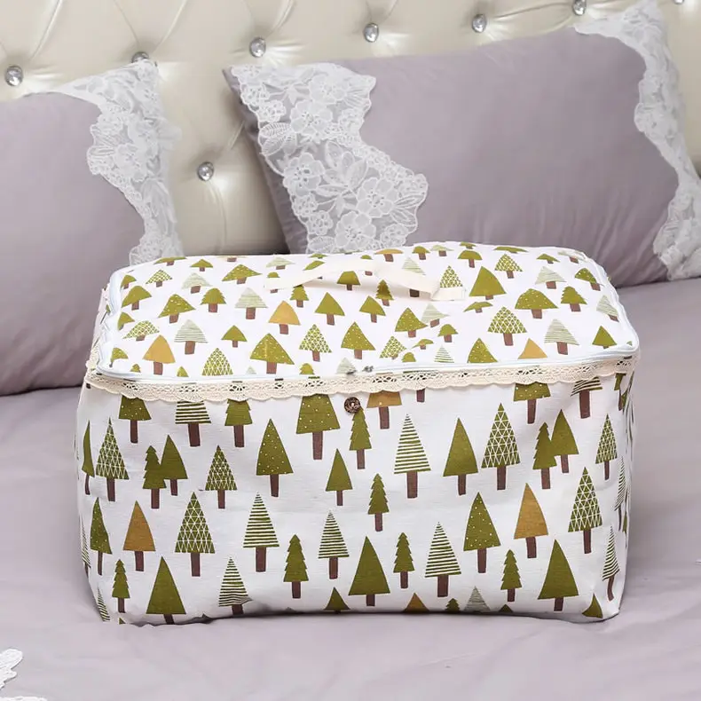 Large Winter Quilt Storage Bag with Zipper & PE Layer — feature 15