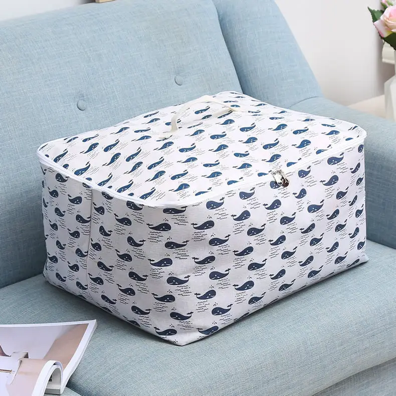 Large Winter Quilt Storage Bag with Zipper & PE Layer — feature 18