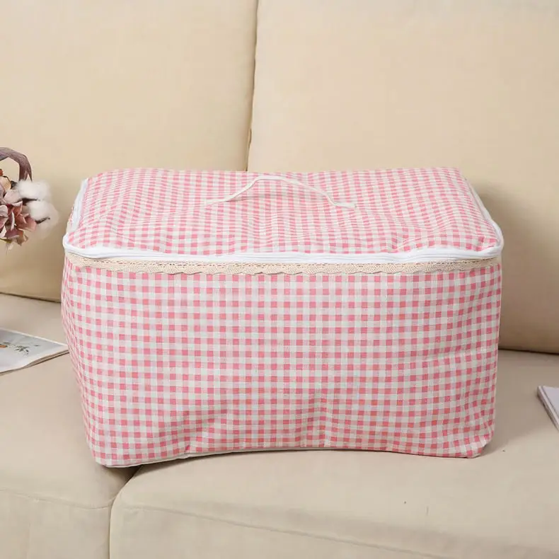 Large Winter Quilt Storage Bag with Zipper & PE Layer — feature 21