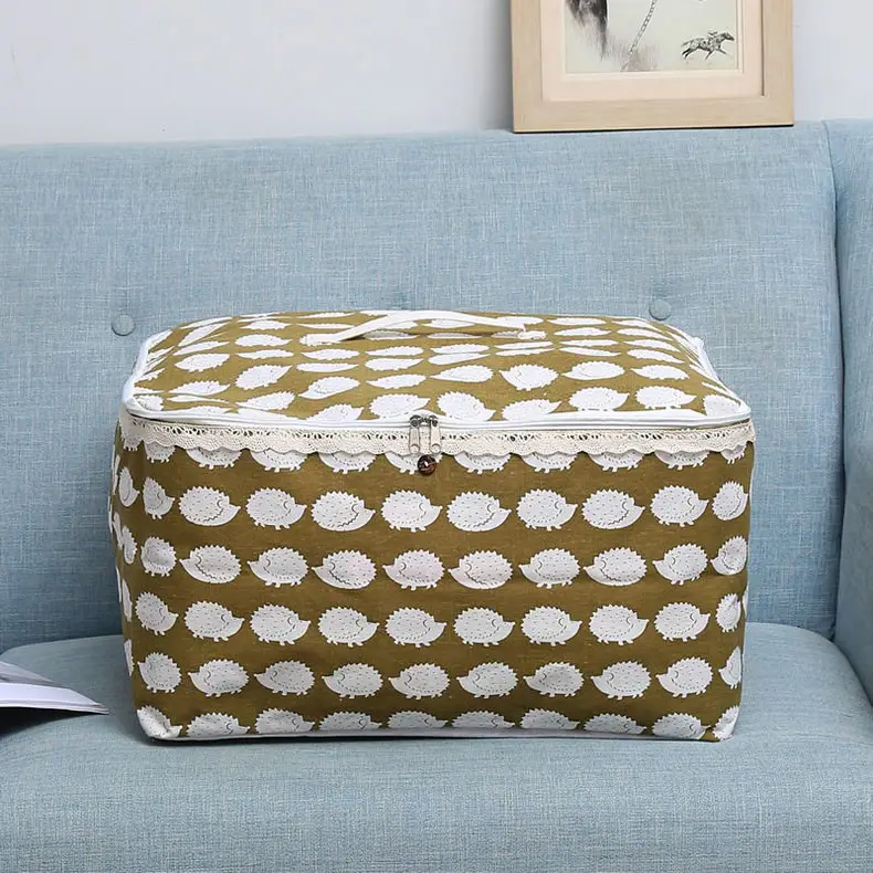 Large Winter Quilt Storage Bag with Zipper & PE Layer — feature 6