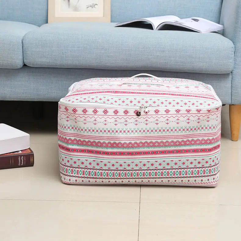 Large Winter Quilt Storage Bag with Zipper & PE Layer — feature 9