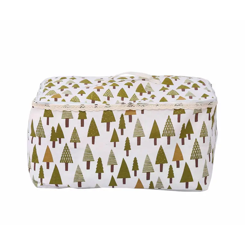 Large Winter Quilt Storage Bag with Zipper & PE Layer - Image 3