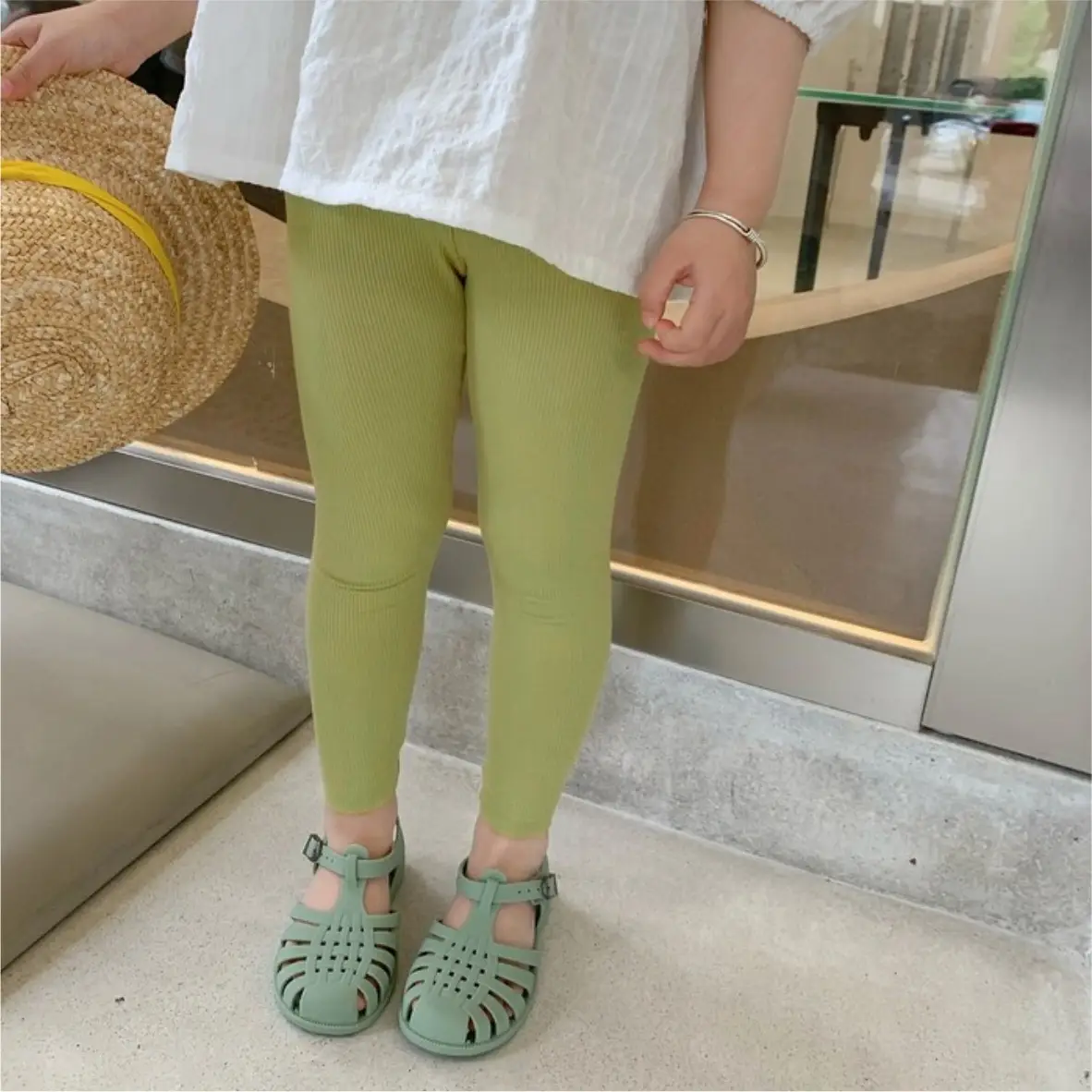 2025 Kids Leggings Modal Nine Point Pants Spring Fall Outer Wear - Image 3