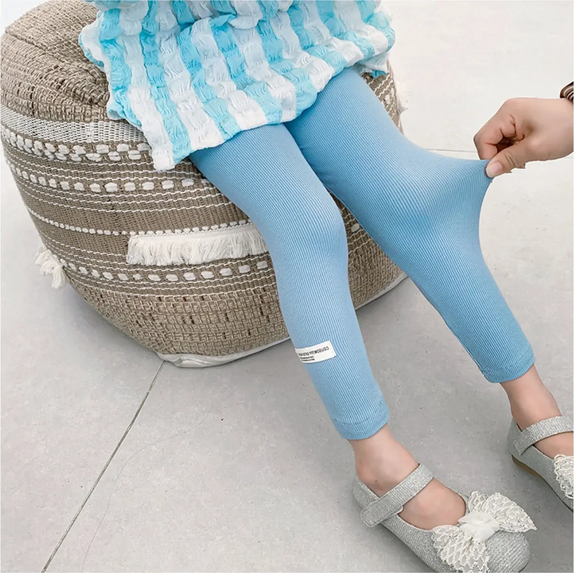 2025 Kids Leggings Modal Nine Point Pants Spring Fall Outer Wear - Image 8