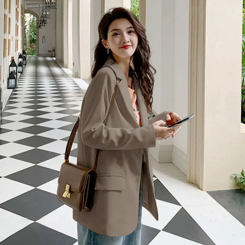 Women's Blazer Jacket Pink British Style 2026 Spring Autumn - Image 7