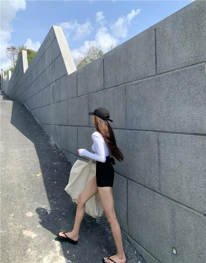 Women Black Slim Fit High Waist Shorts 2021 — feature 10