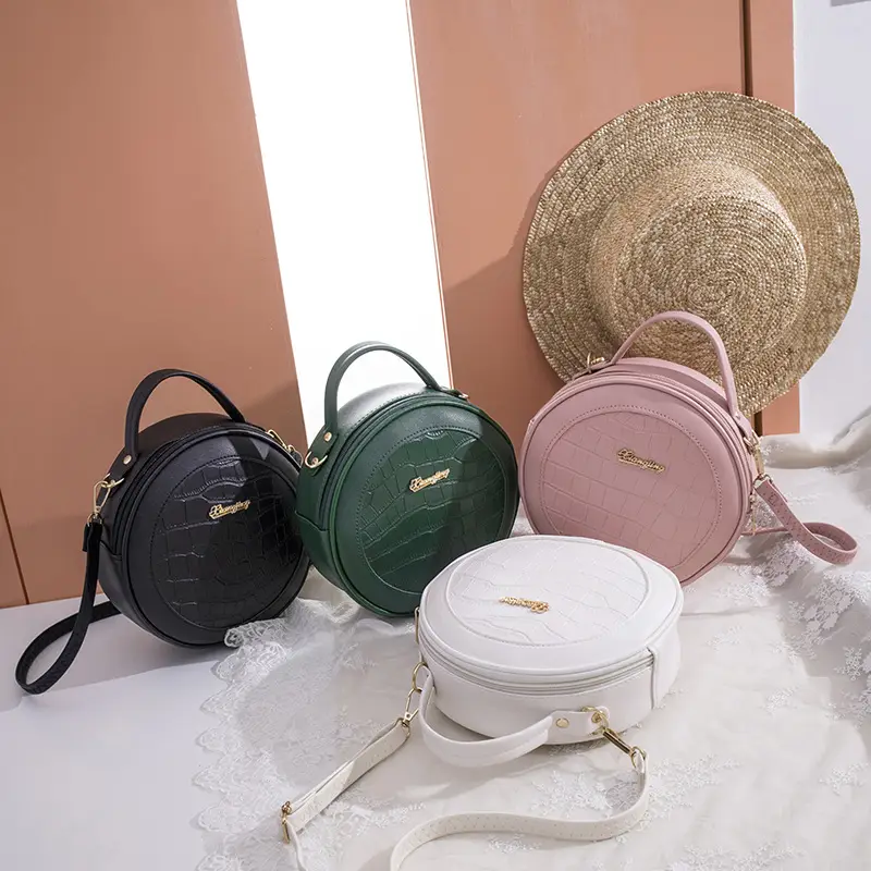 Pink Croc Embroidered Shoulder Bag for Women - Image 5