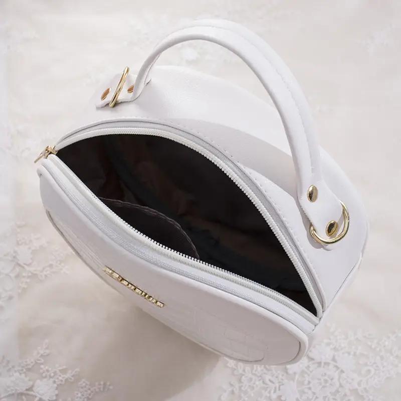Pink Croc Embroidered Shoulder Bag for Women - Image 8