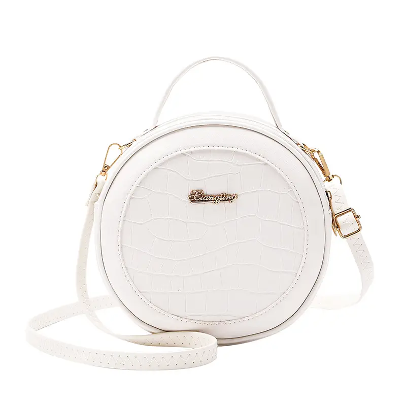 Pink Croc Embroidered Shoulder Bag for Women - Image 9