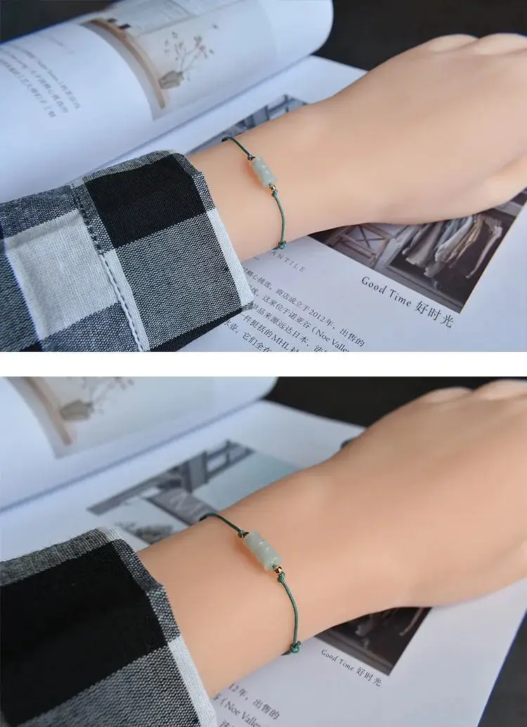 Jade Bamboo Joint Bracelet for Men Women — feature 10