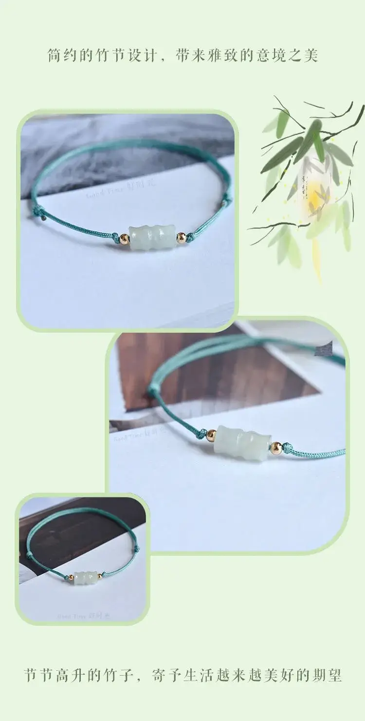 Jade Bamboo Joint Bracelet for Men Women — feature 11