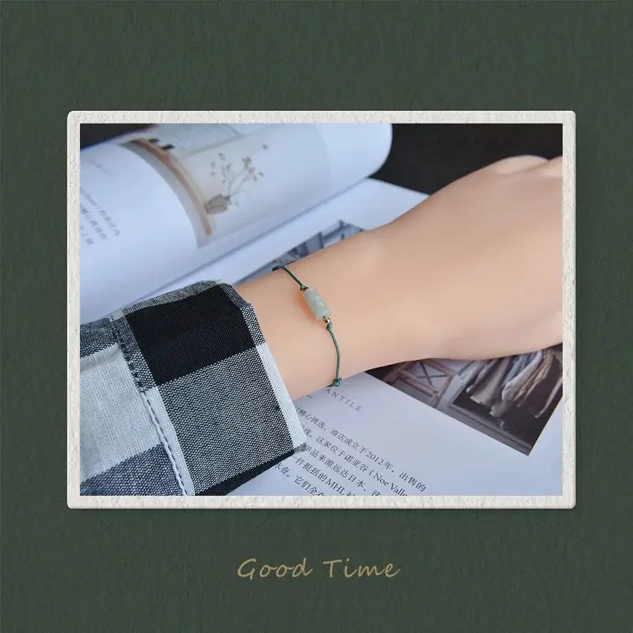 Jade Bamboo Joint Bracelet for Men Women — feature 5